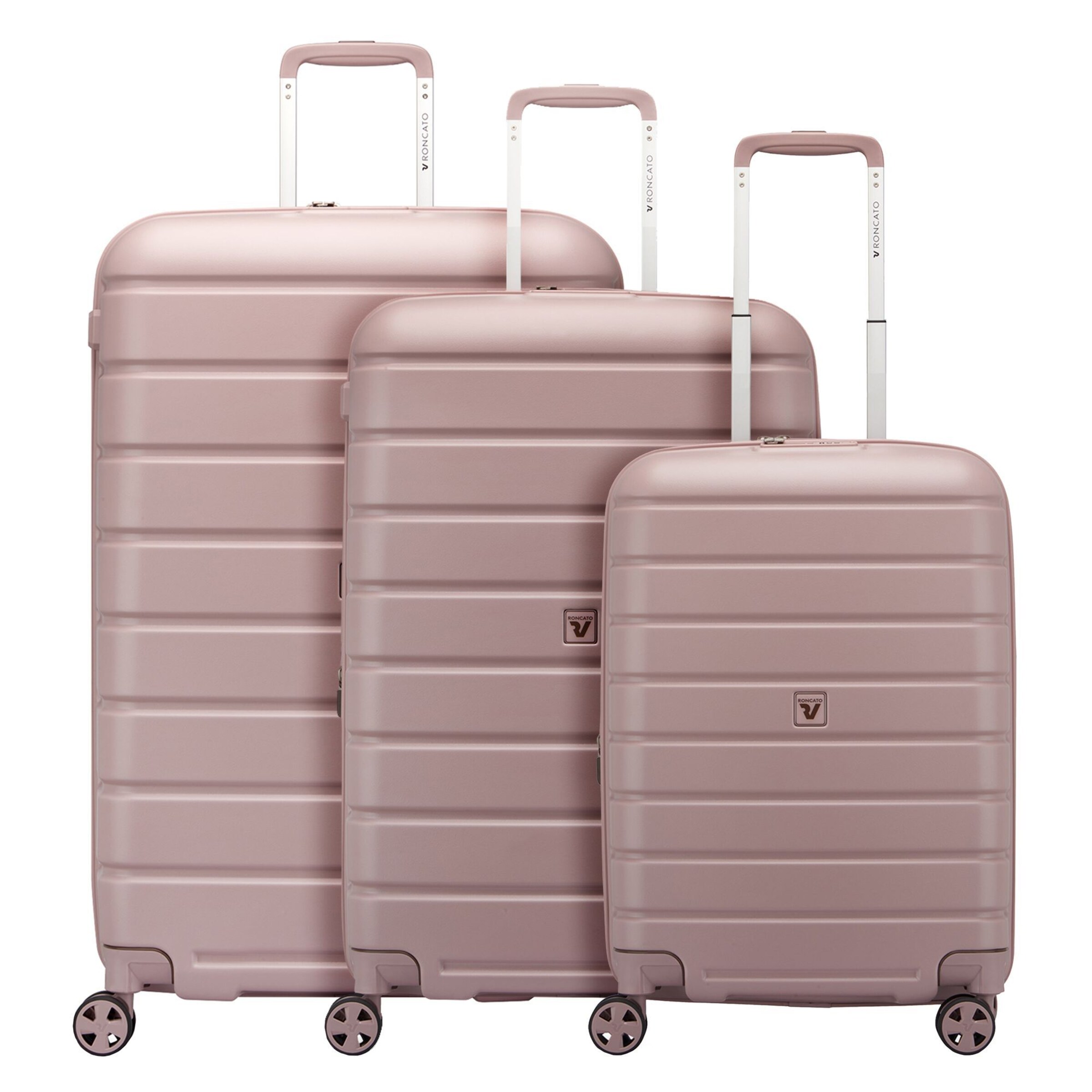 Roncato Suitcase Set 'Relife' in Pink: front