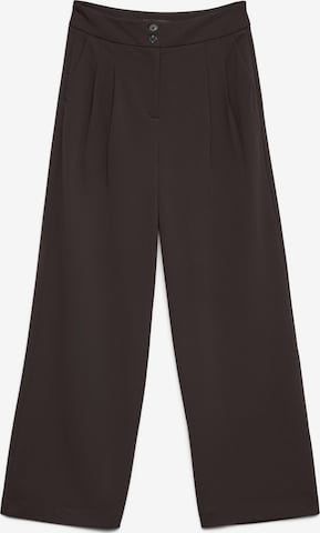 Wide leg Pantaloni con pieghe 'VMEda' di VERO MODA in marrone: frontale