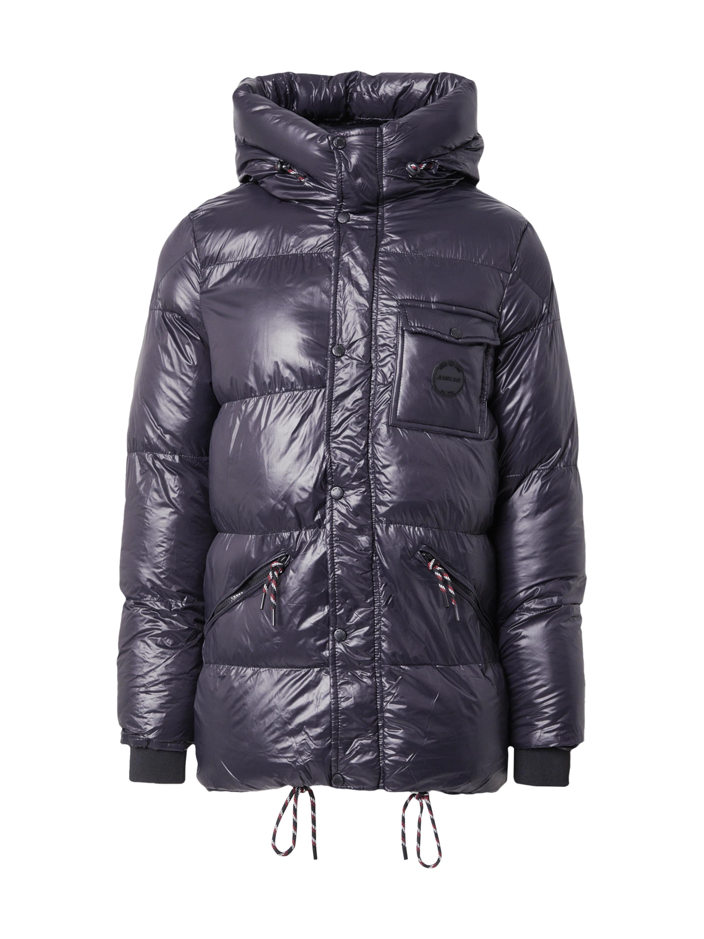 INDICODE JEANS Téli dzseki 'Lua' - fekete: elől