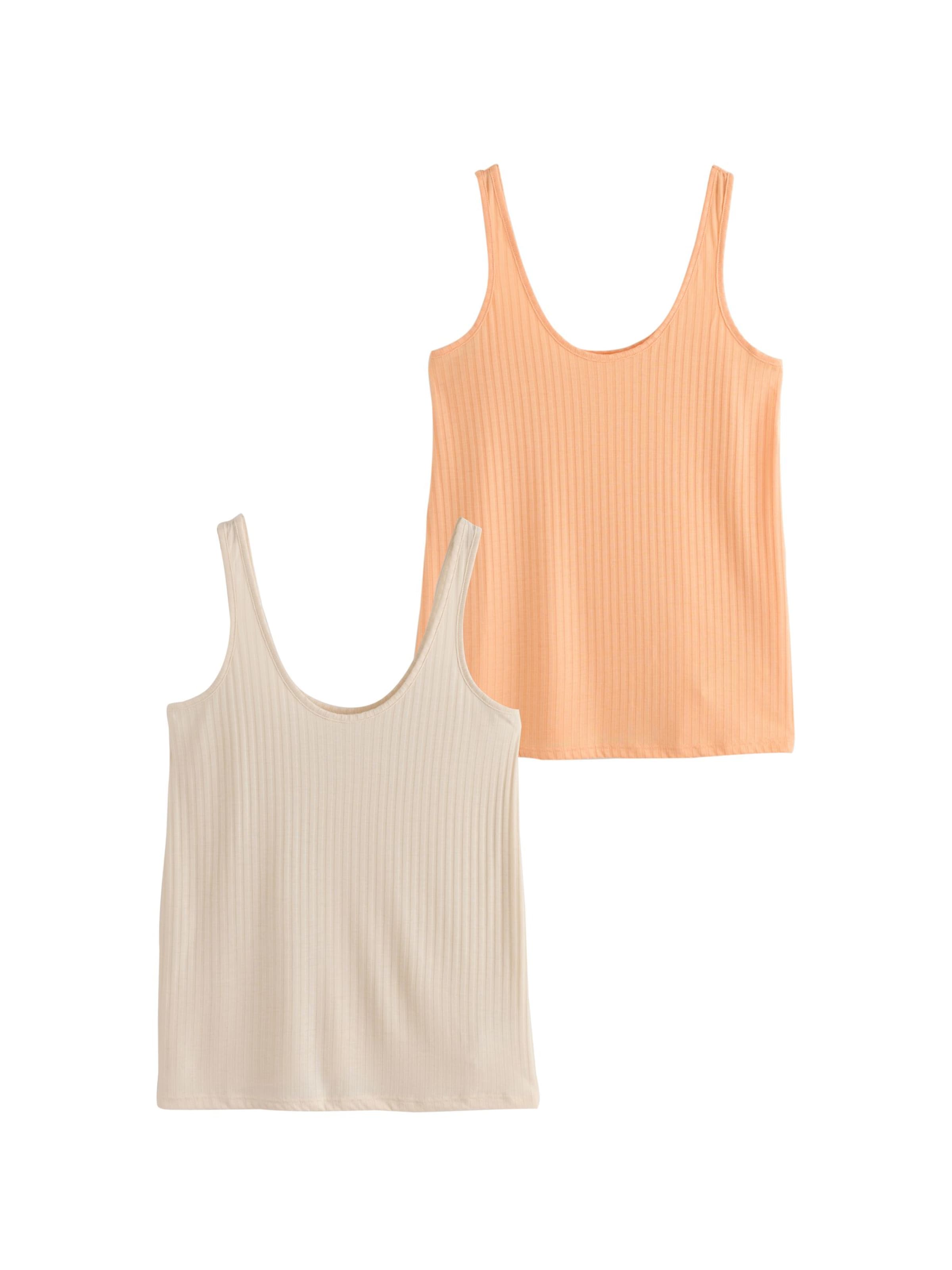 Next Top in de kleur Taupe / Lichtoranje, Productweergave