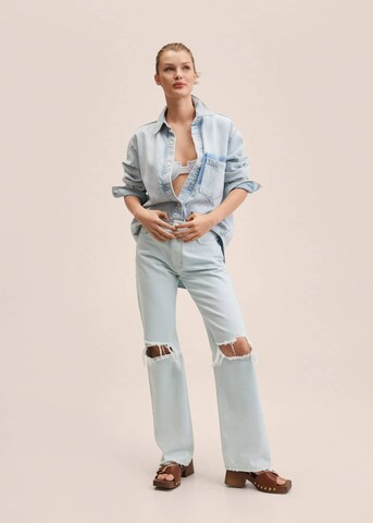 MANGO Regular Jeans 'Zoe' in Blauw