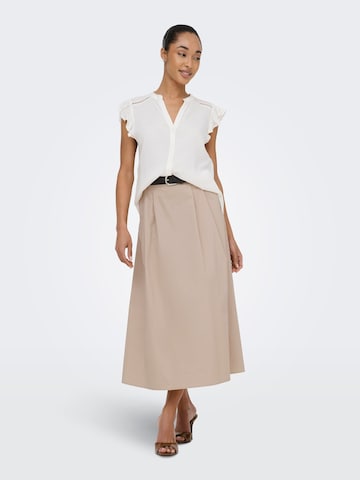 Jupe 'ONLZora' ONLY en beige