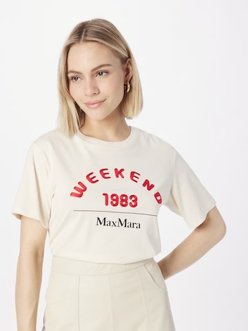 Weekend Max Mara Tričko 'LUIS' – béžová: přední strana