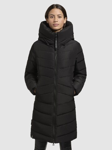 Cappotto invernale 'Pluz' di khujo in nero: frontale