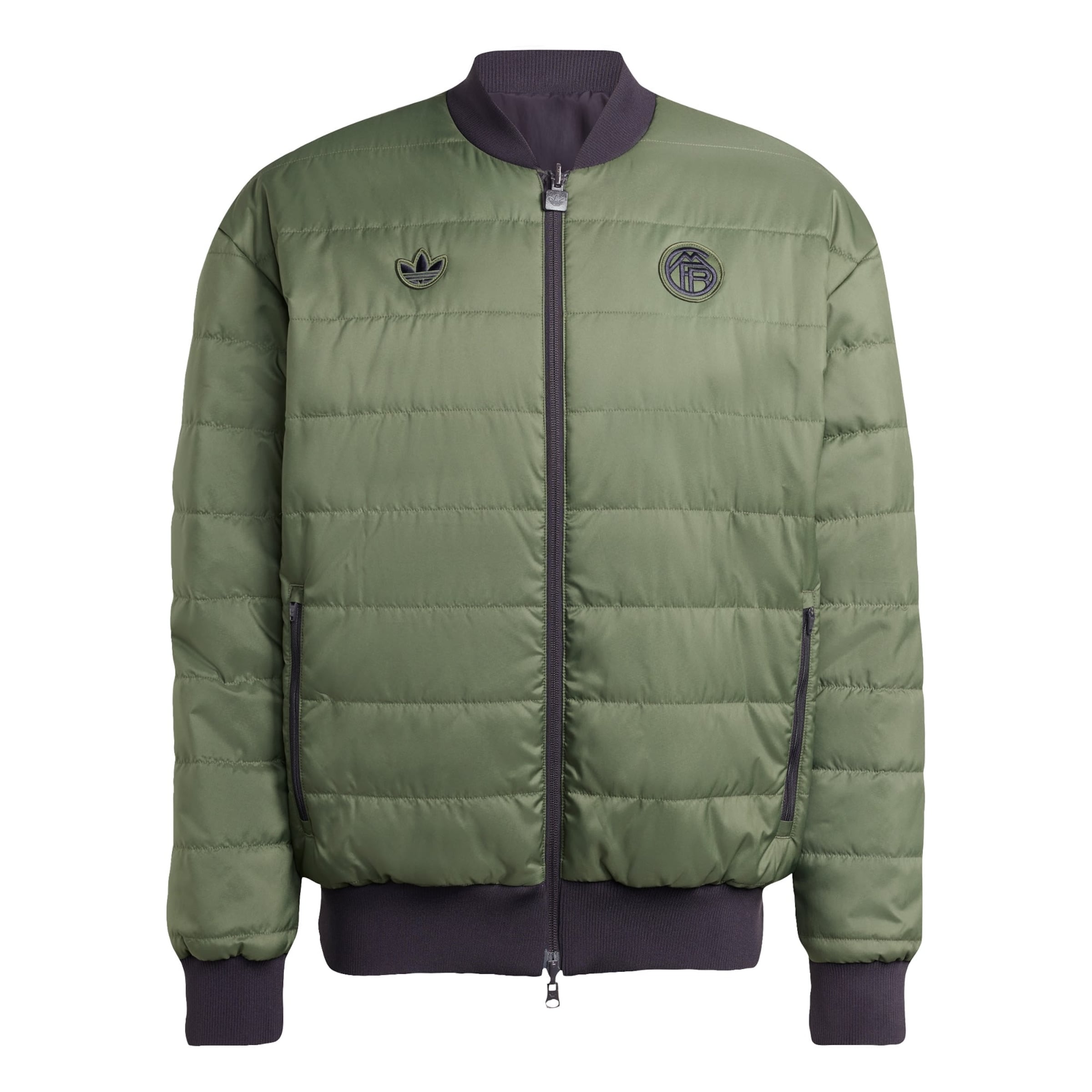 ADIDAS ORIGINALS Přechodná bunda – zelená: přední strana