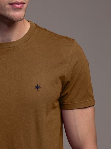 Laurent Vergne Shirt 'Thierry T-Shirt - Cognac' in Brown