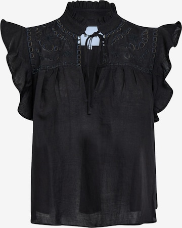 minus - Blusa 'Alaya' en negro: frente