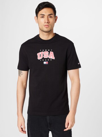 Tommy Jeans T-shirt 'Classic' i svart: framsida