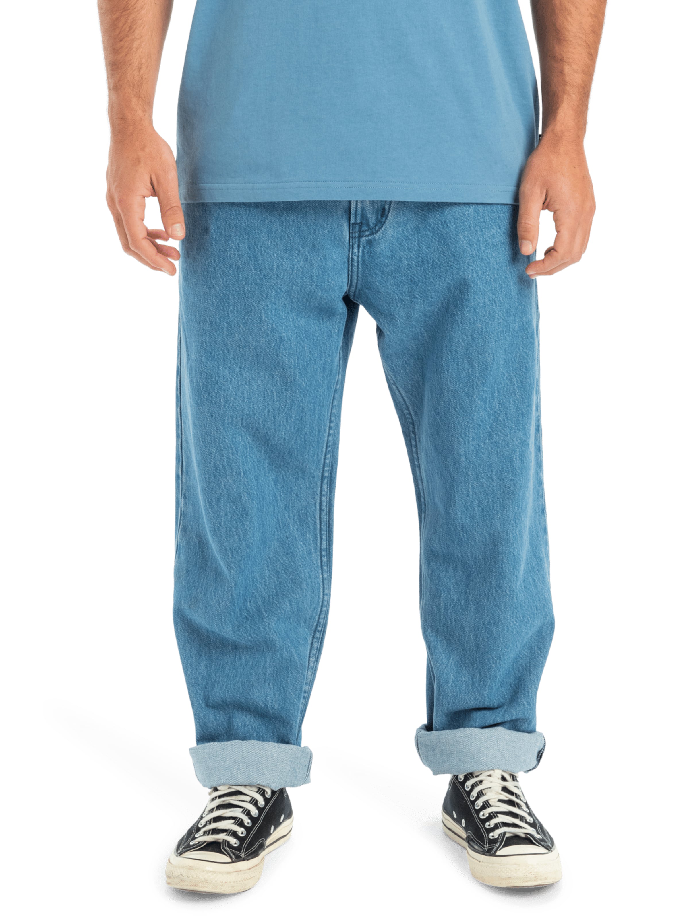 Baggy Jean 'Nineties' QUIKSILVER en bleu : devant