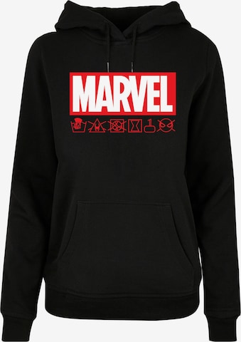 F4NT4STIC Sweatshirt 'Marvel' in Zwart: voorkant