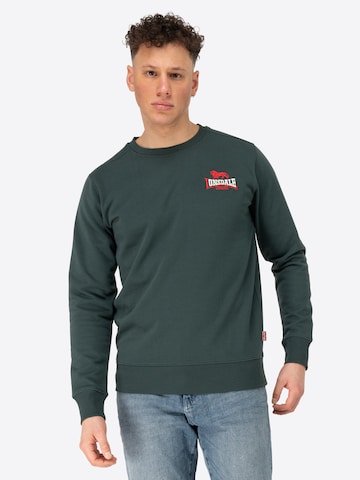 LONSDALE Sweatshirt 'Lympstone' in Grün: Vorderseite