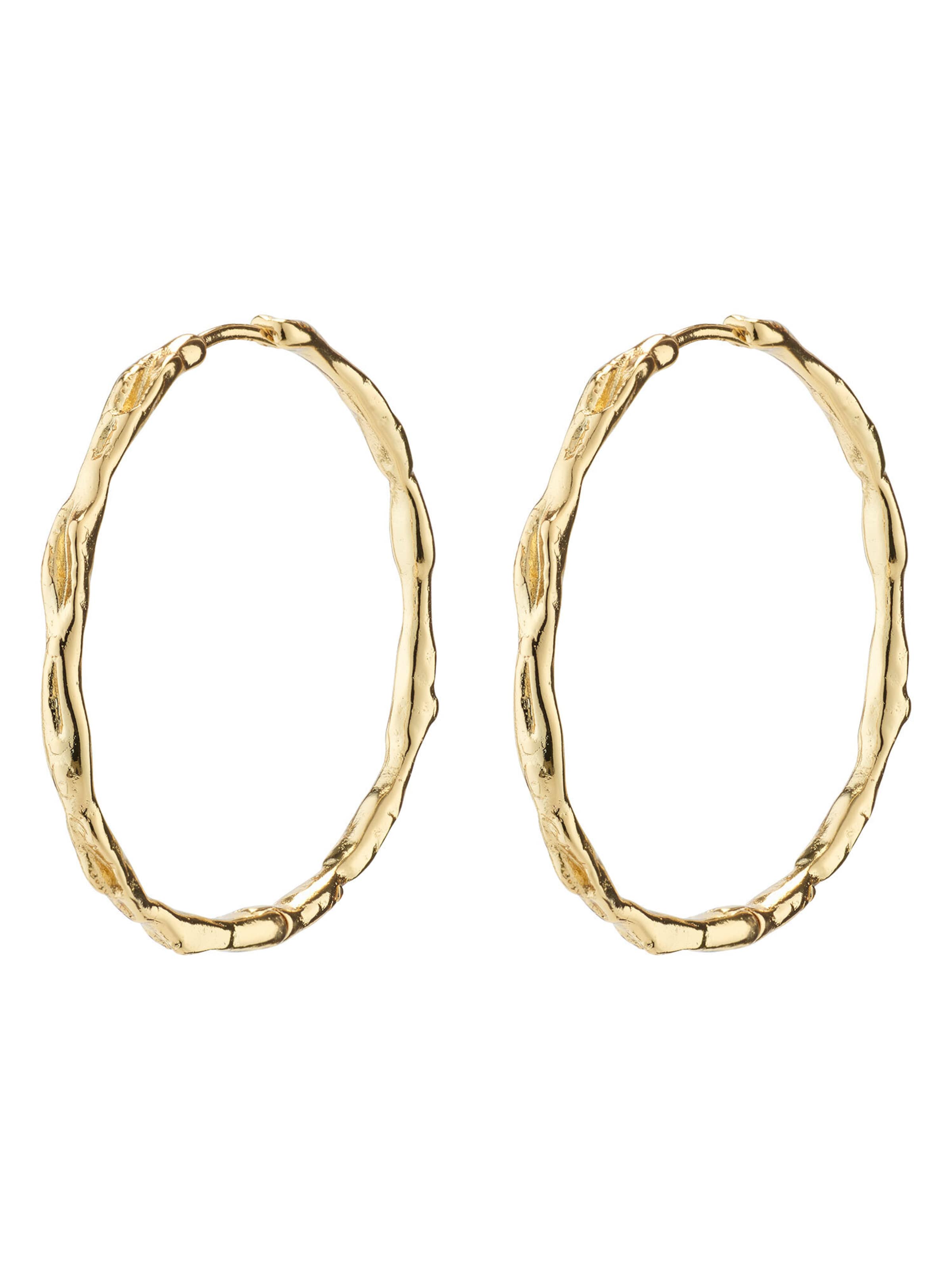 Pilgrim Øreringe 'Eddy' i guld: forside