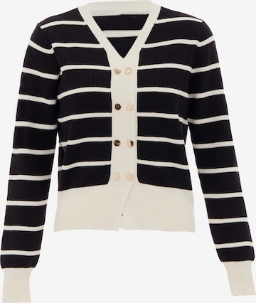 NAEMI Gebreid vest in Zwart: voorkant