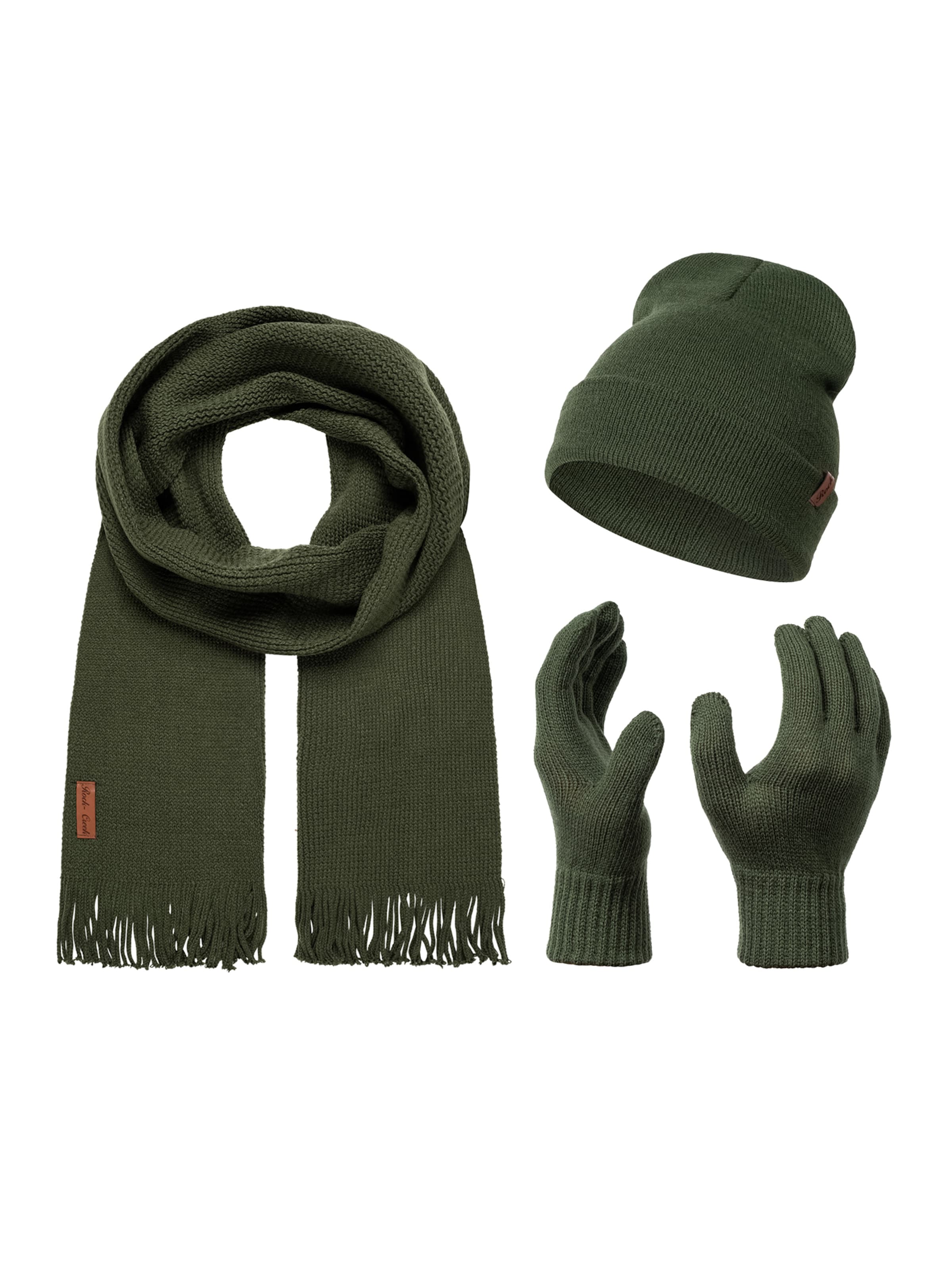 Rock Creek Beanie in Green: front