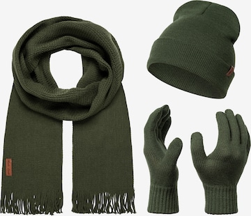 Rock Creek Beanie in Green: front