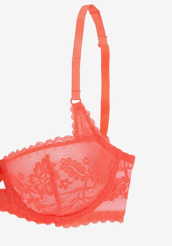 LASCANA Balconette Bra in Orange