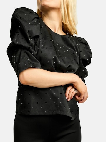 T-shirt ' WINNIE ' Liberte Essentiel en noir : devant