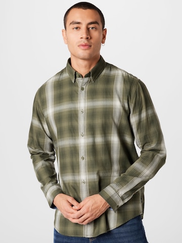 ESPRIT Regular fit Button Up Shirt in Green: front