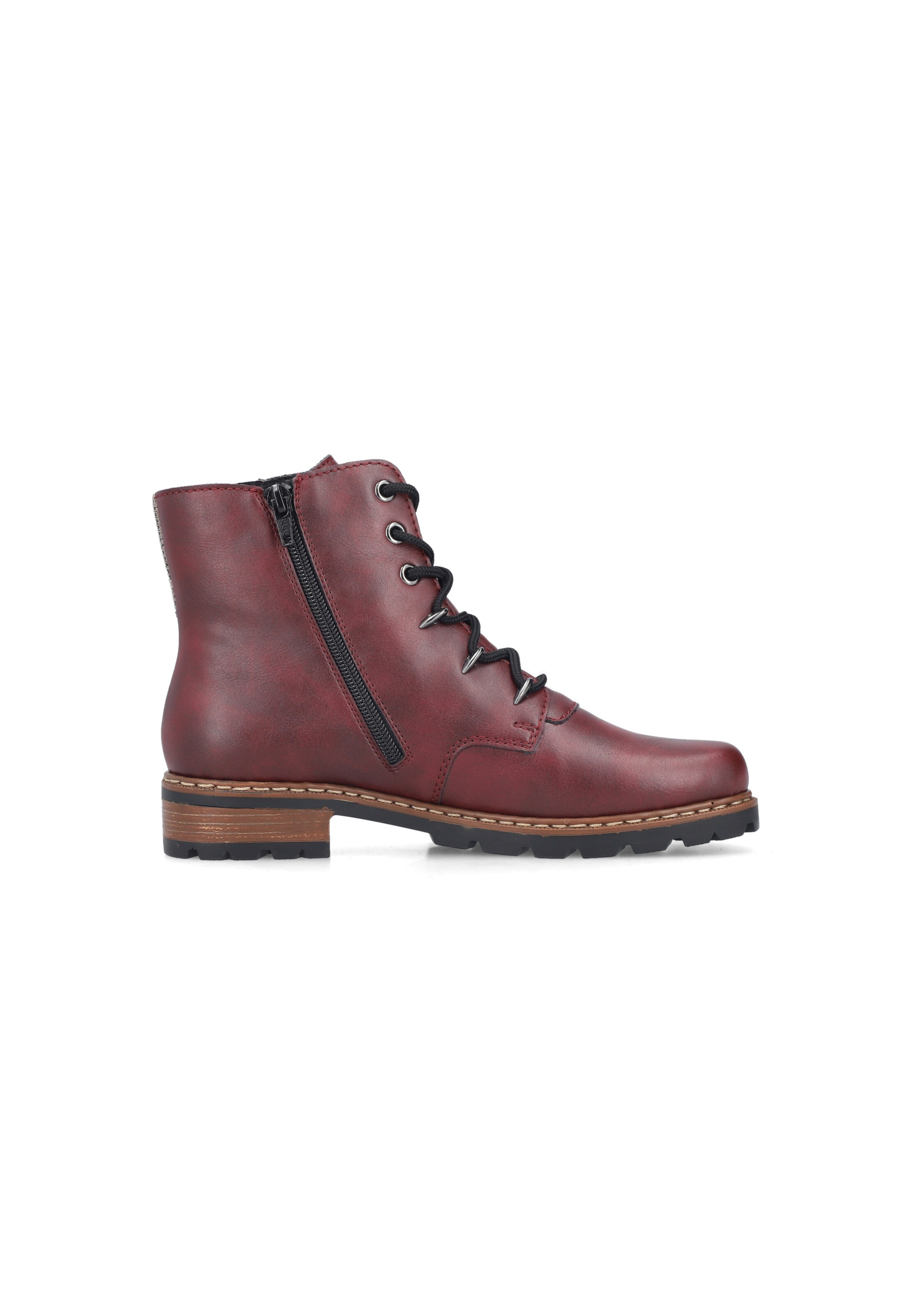 Bottes à lacets Rieker en rouge