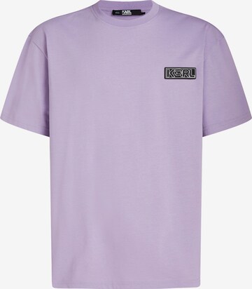 T-Shirt 'Ikonik 2.0' Karl Lagerfeld en violet : devant