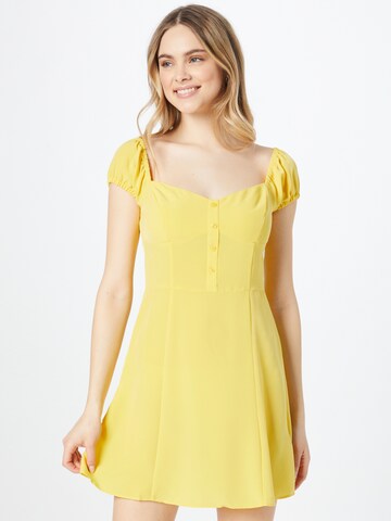 Calvin Klein Jeans Summer Dress in Yellow: front