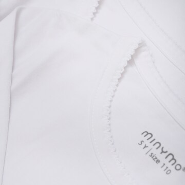 MINYMO Langarmshirt 'Basic' 2er Pack in Weiß