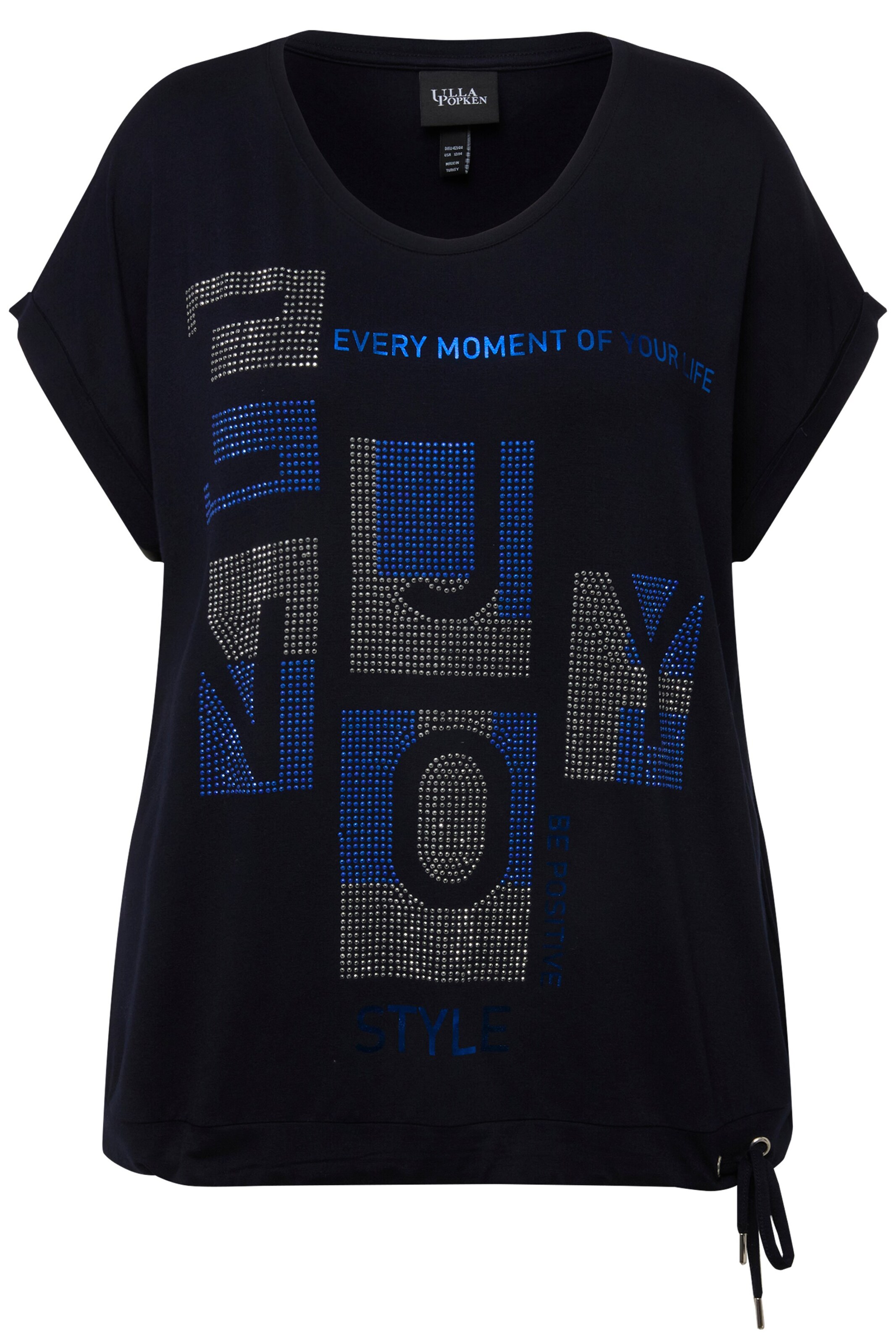 Ulla Popken Shirt in Schwarz: Vorderseite