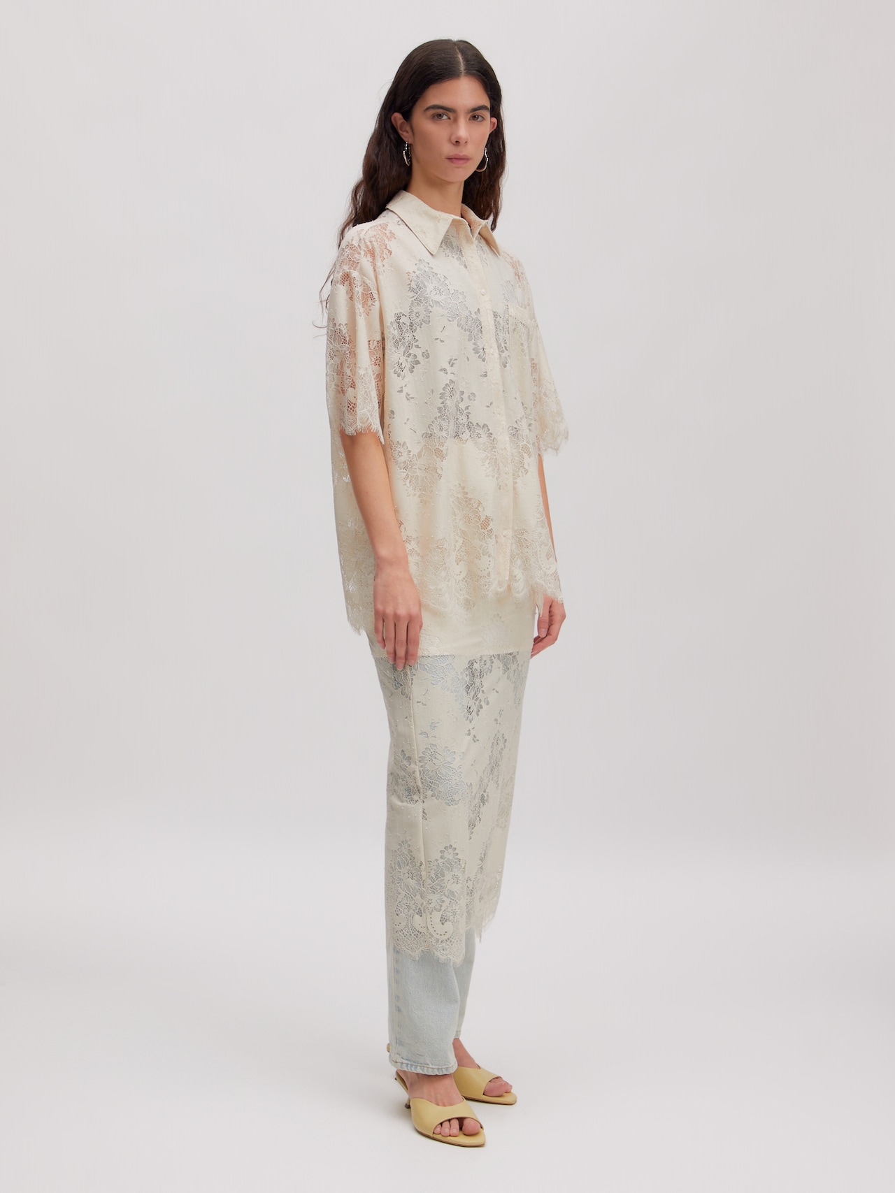 EDITED Nieuwigheden Blouse 'Bella' Crème