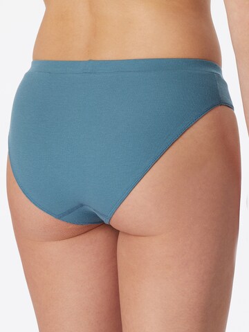 SCHIESSER Rioslip ' Pure Rib ' in Blau