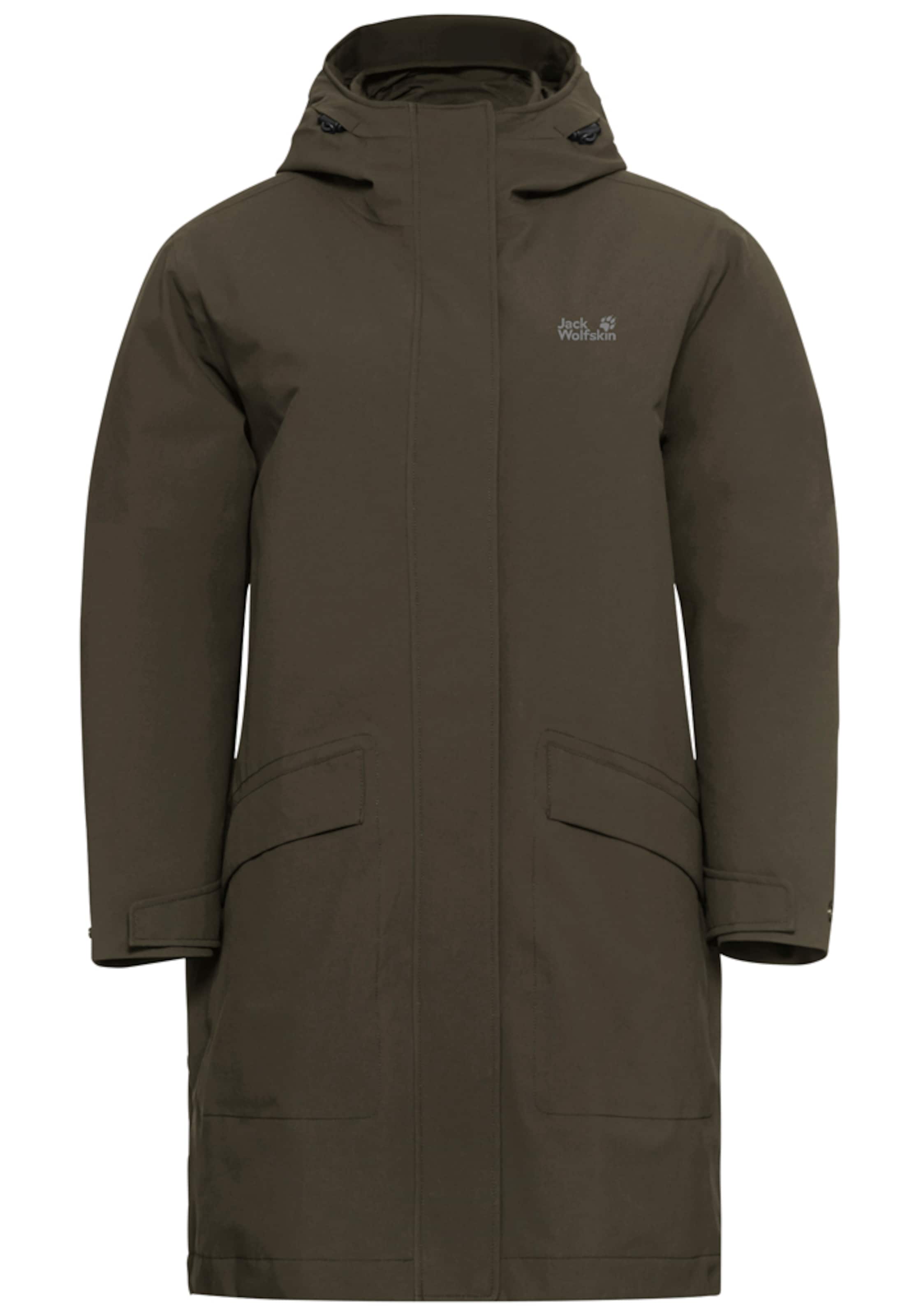 JACK WOLFSKIN Outdoormantel in Grün: Vorderseite