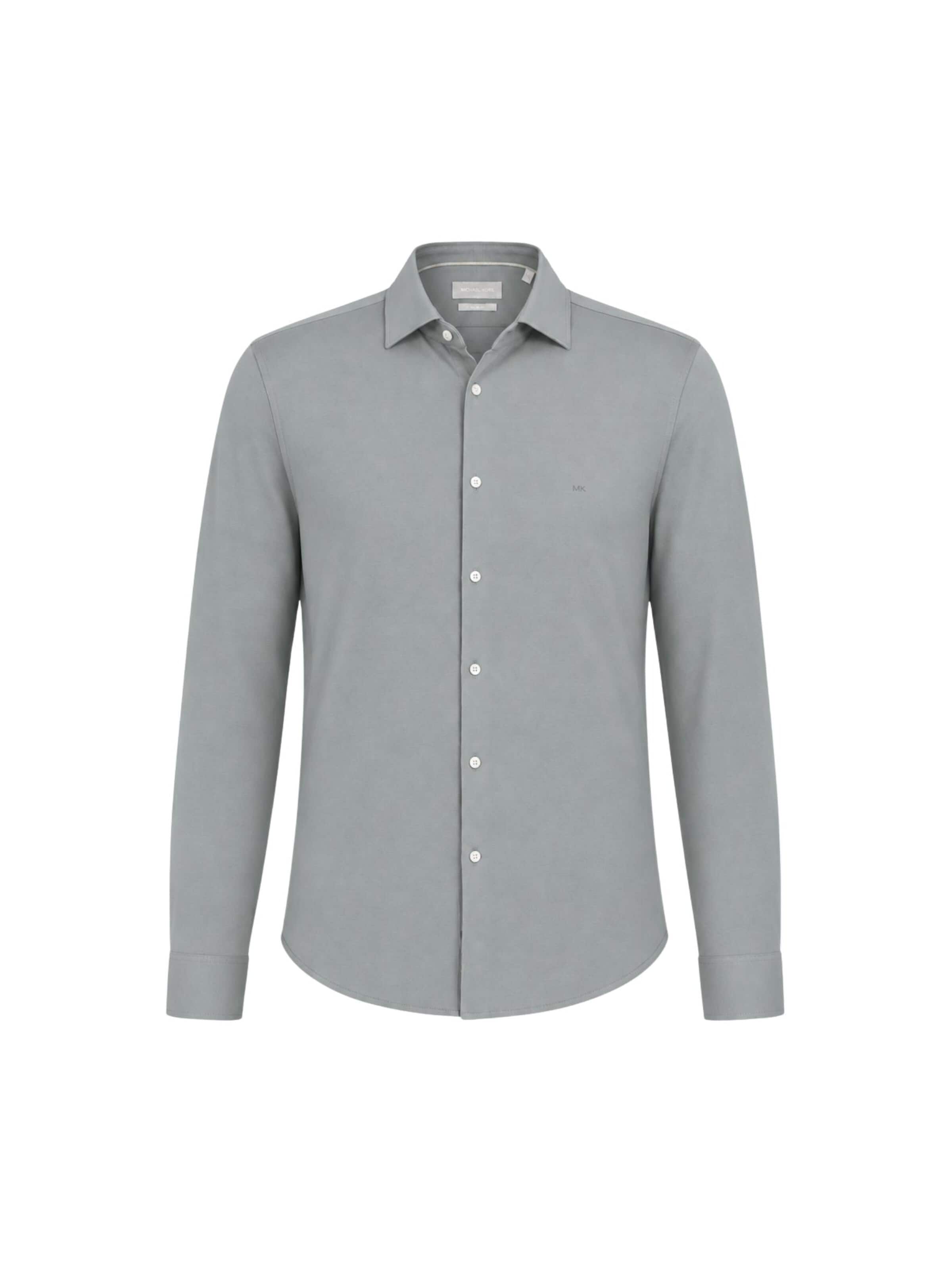 Michael Kors - Camiseta 'MICHAEL KORS JAPANESE PERFORM KNIT SLIM SHIRT CAMICIA' en gris: frente