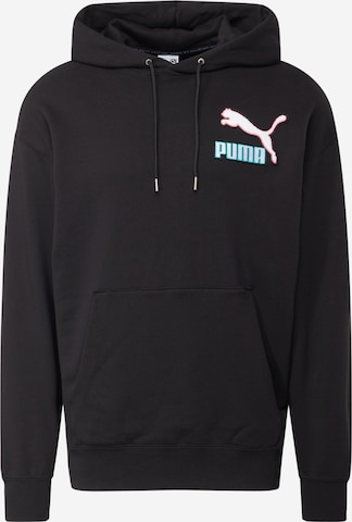 PUMA Sweatshirt 'Fandom' in Black: front
