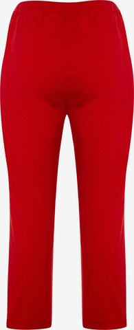 Ulla Popken Slimfit Broek in Rood