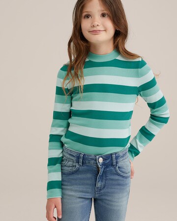 WE Fashion Pullover i grøn: forside