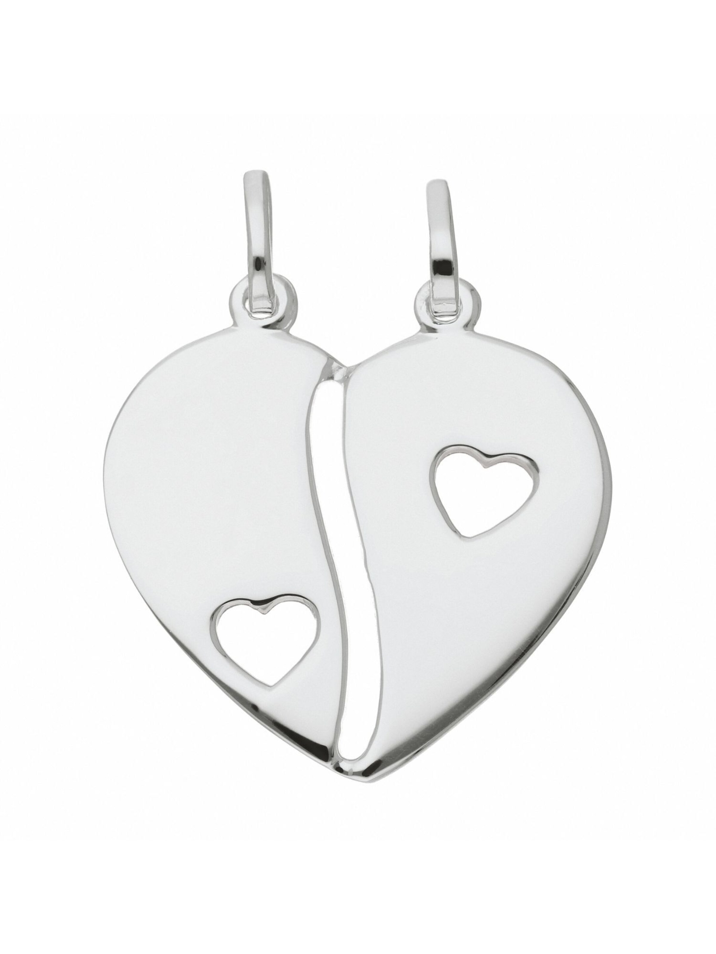 Adelia´s Pendant 'Herz' in Silver: front