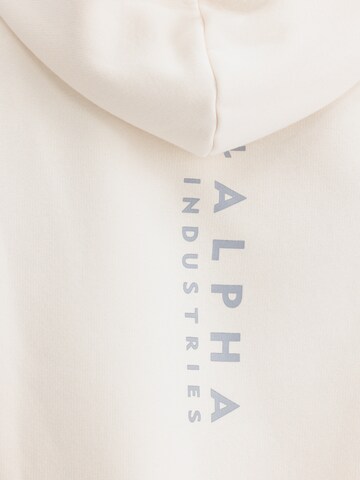 ALPHA INDUSTRIES Sweatshirt in Beige