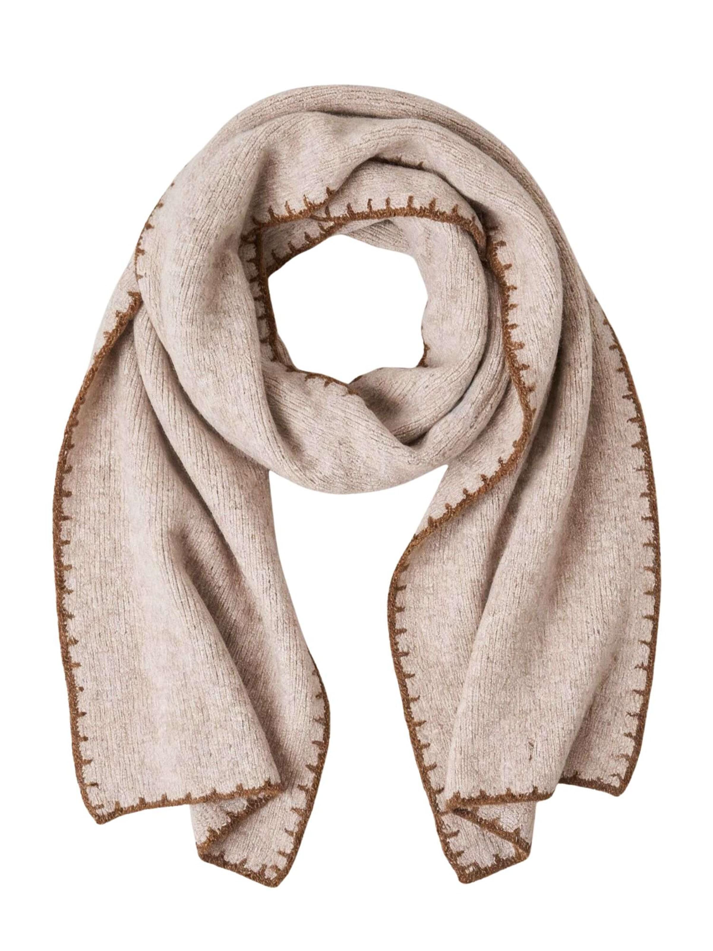 Deeluxe Sjaal in Beige: voorkant