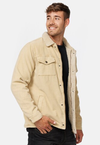 INDICODE JEANS Between-season jacket 'Tonni' in Beige