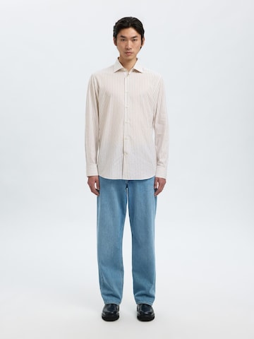 SELECTED Slim Fit Skjorte i hvid