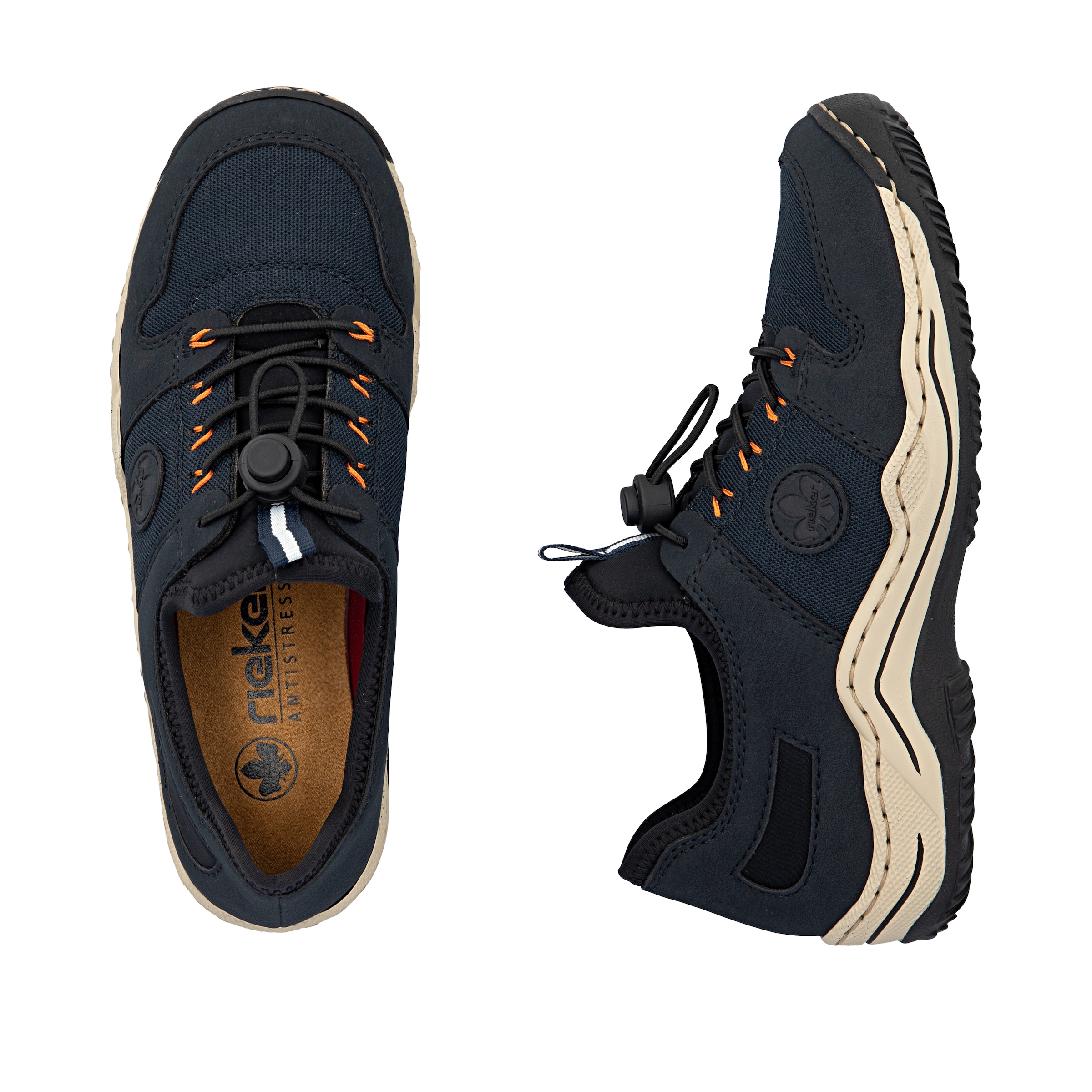 Rieker - Calzado deportivo con cordones en azul