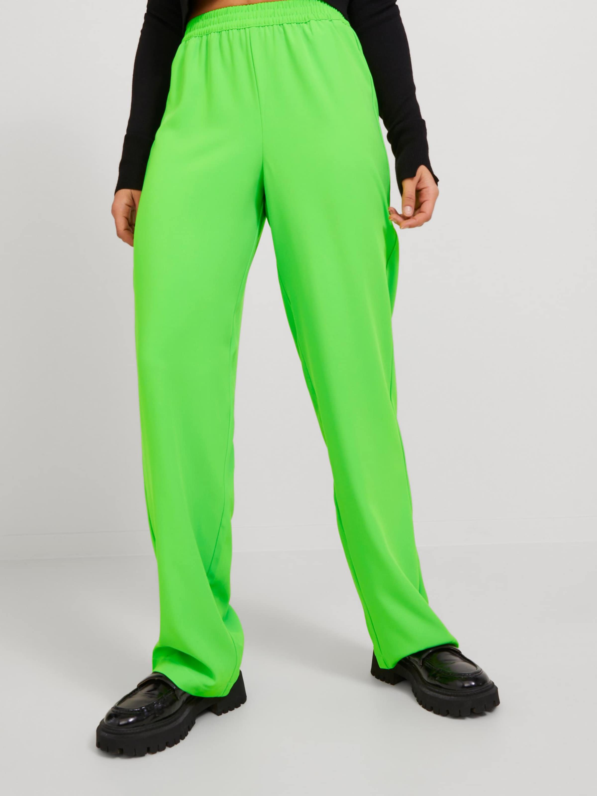 Extro & Vert Plus wide leg plisse pants in lime green - part of a set | ASOS