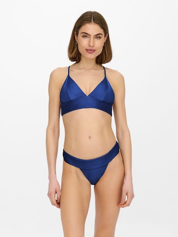 ONLY Triangel Bikini i blå