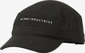ALPHA INDUSTRIES Lippalakki värissä musta: etupuoli