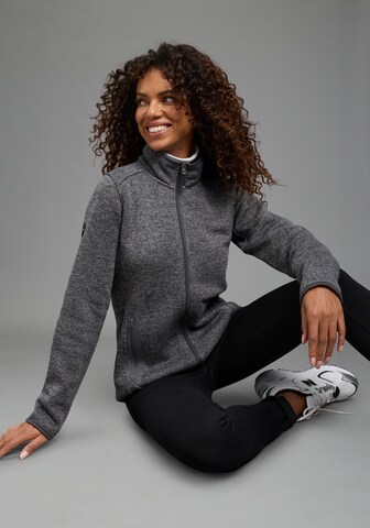 POLARINO Fleecejacke in Grau