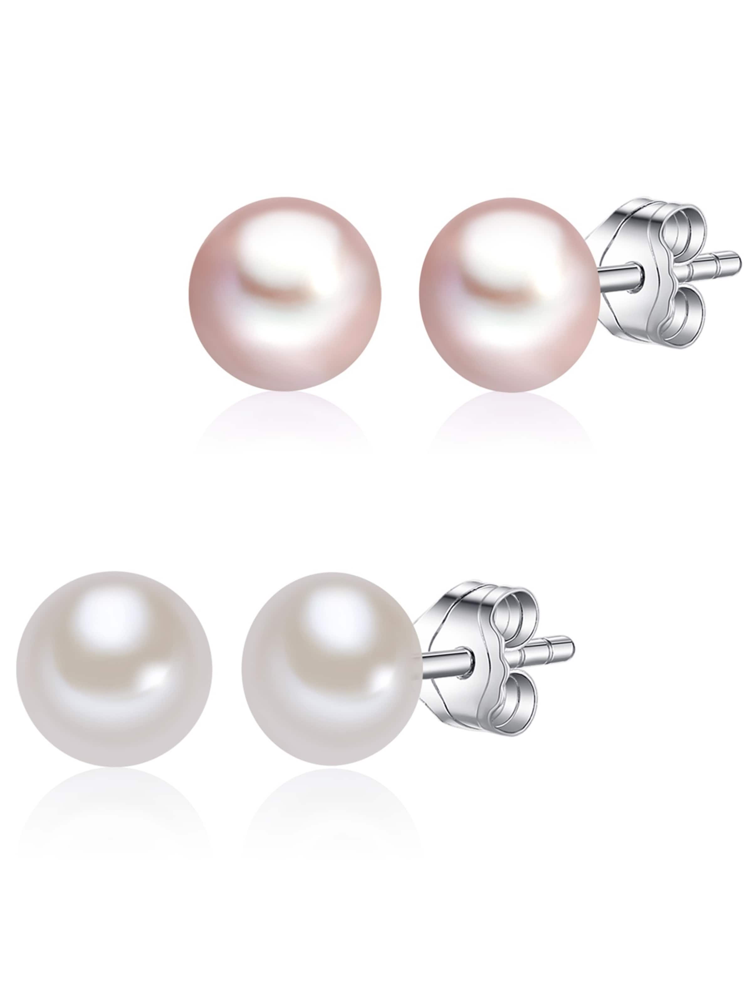 Orecchini di Lulu & Jane in rosa: frontale