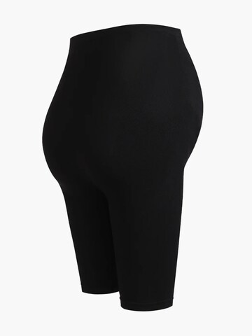 cfab (formerly creamy fabrics) Skinny Pants 'Seamless Umstandsshorts mit hohem Bund' in Black