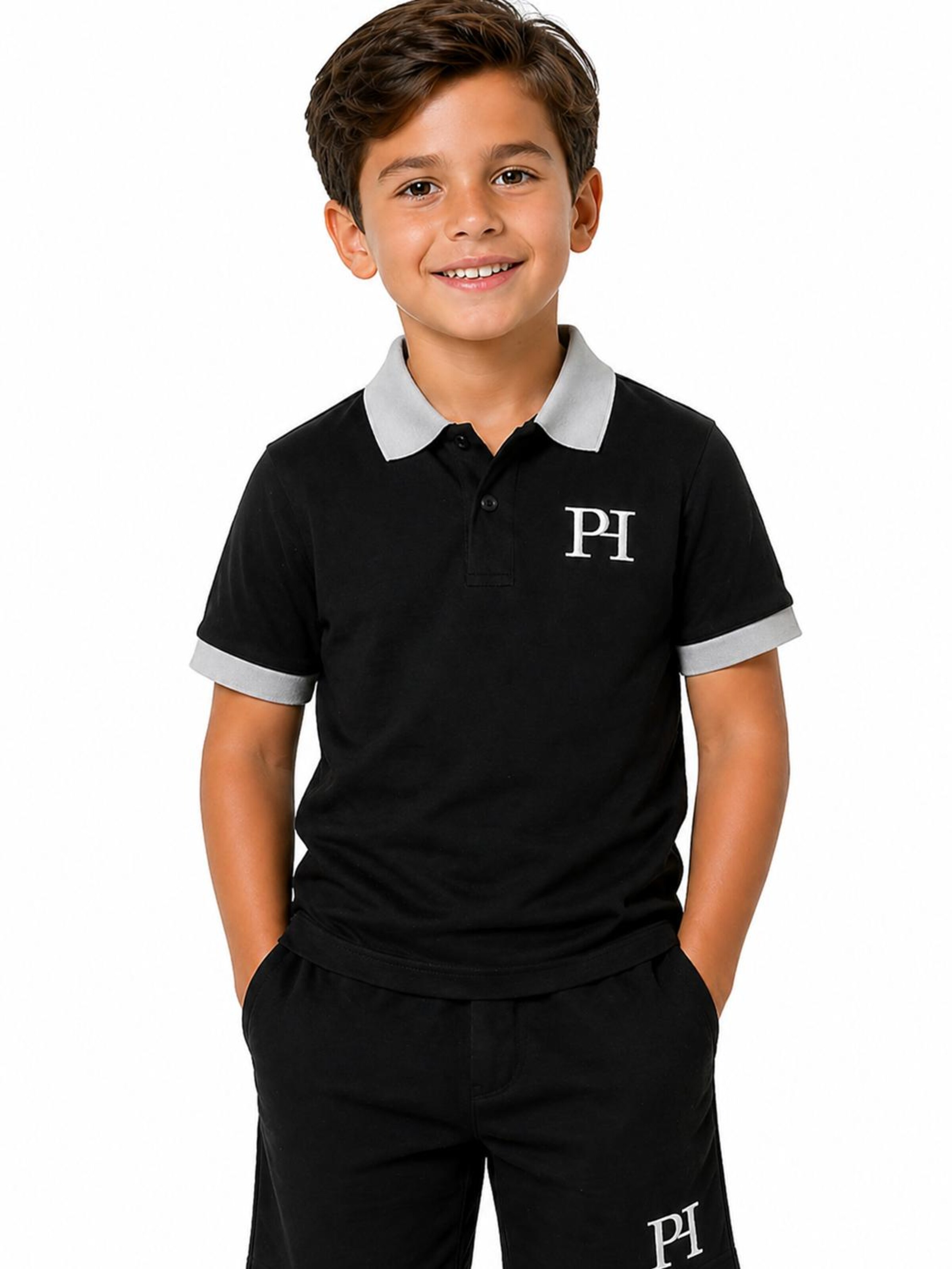 PADIJO Shirt 'PH Polo Black' in Black