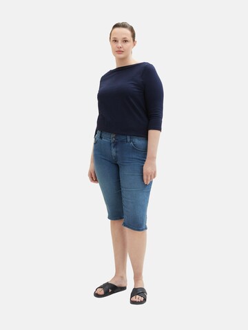 Coupe slim Jean Tom Tailor Women + en bleu