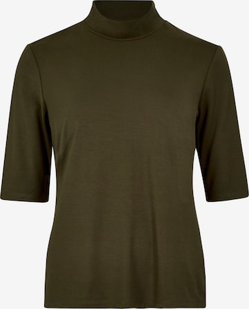 Apricot Jersey Mock Neck Top ' ' in Grün: Vorderseite