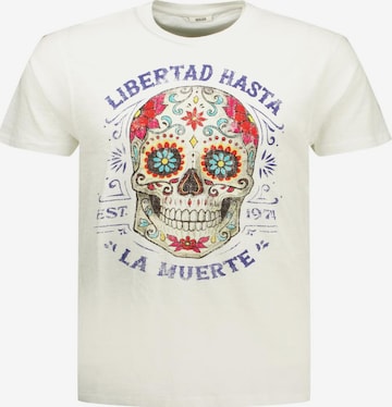 T-Shirt 'Craneo' Deeluxe en blanc : devant